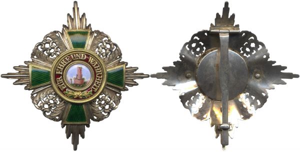 Baden, Orden vom Zähringer Löwen Komturstern