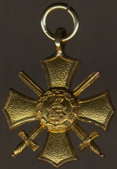 Miniatur - Sachsen, Allgemeines Ehrenzeichen / Ehrenkreuz mit Schwertern