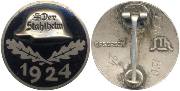 Stahlhelmbund-Eintrittsabzeichen 1924