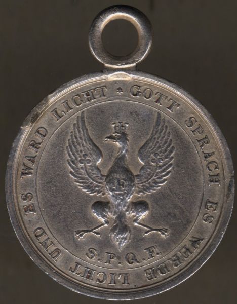 Frankfurt, Silberne Kriegsdenkmünze für die Schaar der Freiwilligen 1813/14