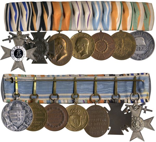 7er Ordensschnalle eines Weltkriegsveteranen Bayern