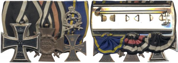 4er Ordensschnalle eines Weltkriegsveteranen Braunschweig