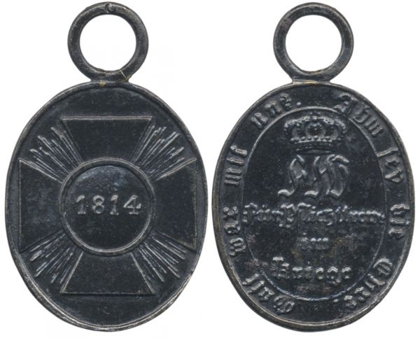 Preußen, Kriegsdenkmünze 1814 für Nichtkämpfer