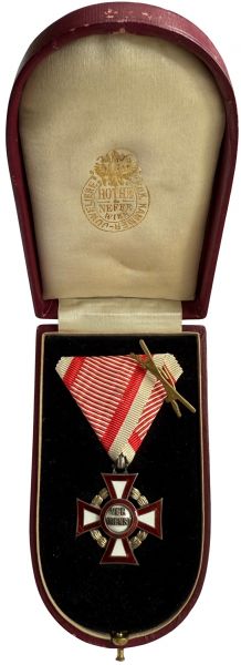 Österreich, Militär-Verdienstkreuz 3. Klasse mit KD im Etui
