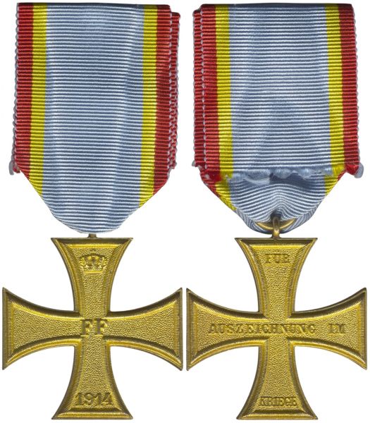 Mecklenburg-Schwerin, Kriegsverdienstkreuz 1914 2. Klasse