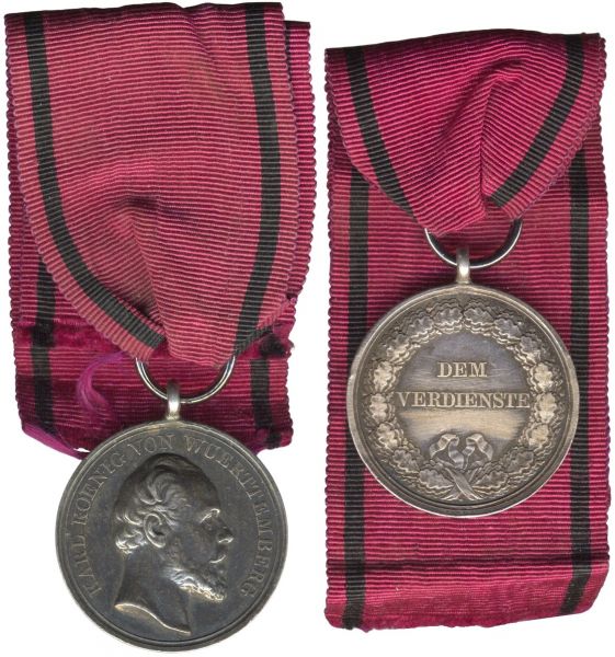 Württemberg, Silberne Zivil-Verdienstmedaille (Karl I.)