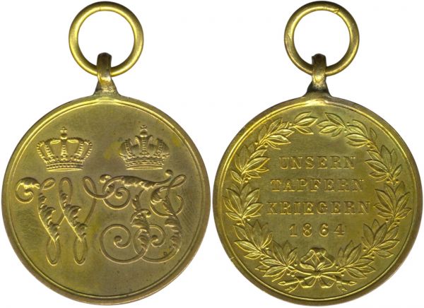 Preußen, Kriegsdenkmünze 1864 für Kämpfer