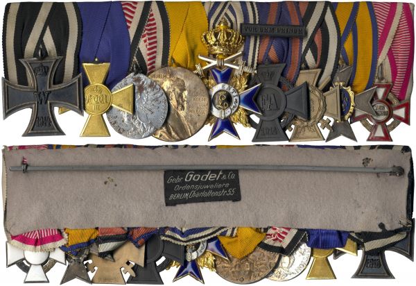 9er Ordensschnalle des Generalmajors Rudolf von der Osten