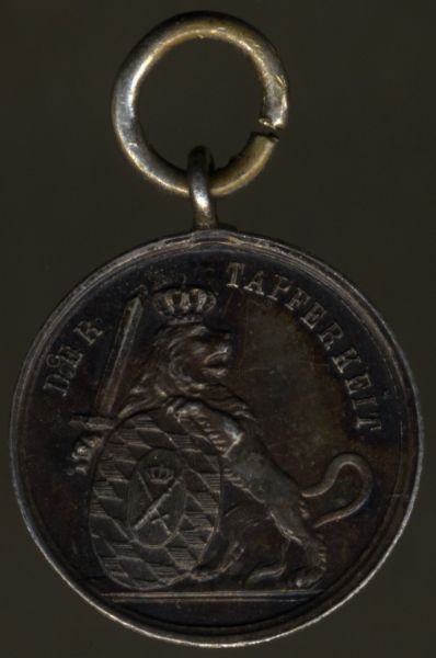 Miniatur - Bayern, Silberne Tapferkeitsmedaille / Militär-Verdienst-Medaille