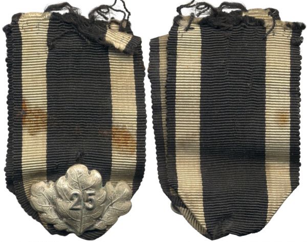 25 Jahre Eichenlaub-Spange zum Eisernen Kreuz 1870 2. Klasse
