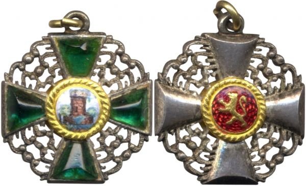 Miniatur - Baden, Orden vom Zähringer Löwen Ritterkreuz 2. Klasse