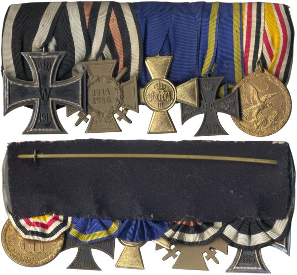 5er Ordensschnalle eines China- & Weltkriegsveteranen