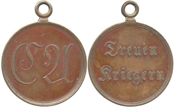 Sachsen-Weimar-Eisenach, Medaille "Treuen Kriegern" in Bronze (1815)