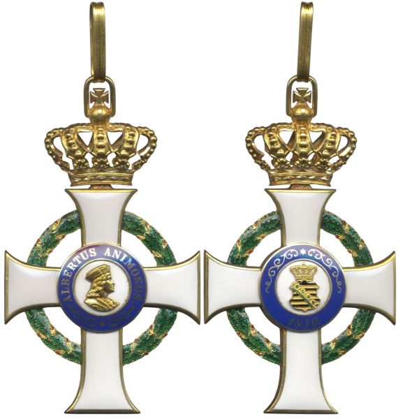 Sachsen, Albrechtsorden Großkreuz / Komturkreuz