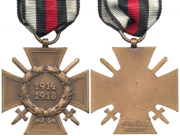 Frontkämpferehrenkreuz - Godet / Berlin - Buntmetall (!)