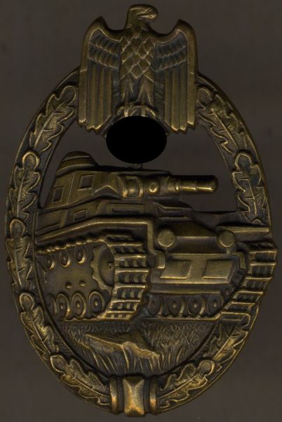 Panzerkampfabzeichen in Bronze - Karl Wurster / Markneukirchen