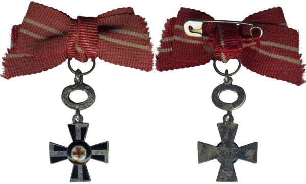 Miniaturdekoration - Finnland, Freiheitskreuz 4. Klasse mit dem Roten Kreuz (1918)