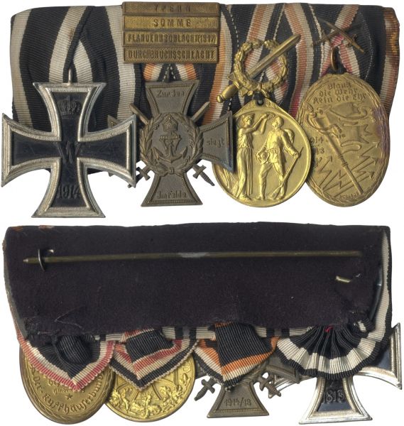 4er Ordensschnalle eines Weltkriegsveteranen