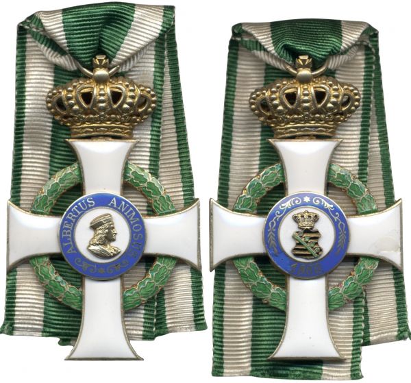 Sachsen, Albrechtsorden Ritterkreuz 1. Klasse mit Krone