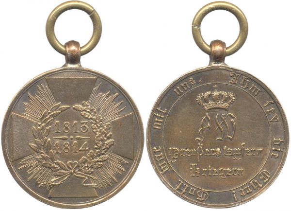 Preußen, Kriegsdenkmünze 1813/14 für Kämpfer