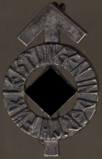 Miniatur - HJ-Leistungsabzeichen in Silber