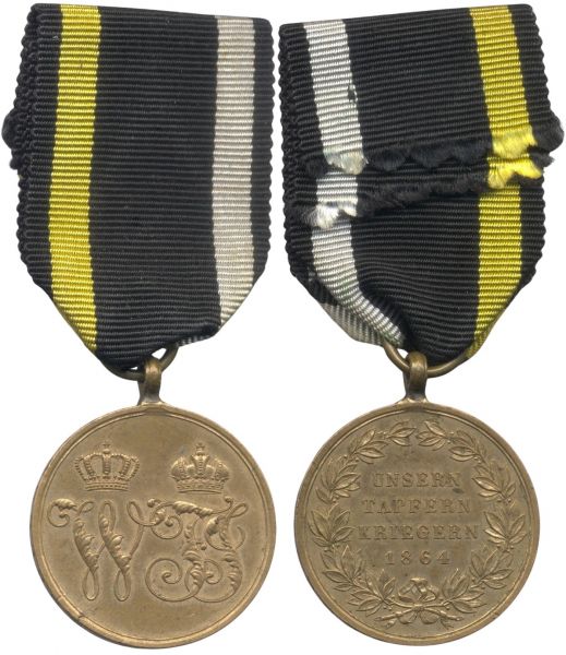 Preußen, Kriegsdenkmünze 1864 für Kämpfer