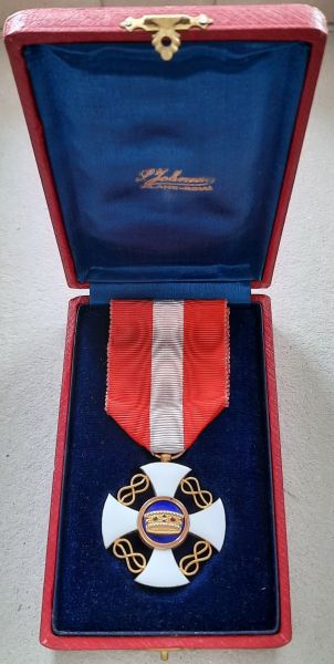 Italien, Orden der Krone von Italien Ritterkreuz mit Etui
