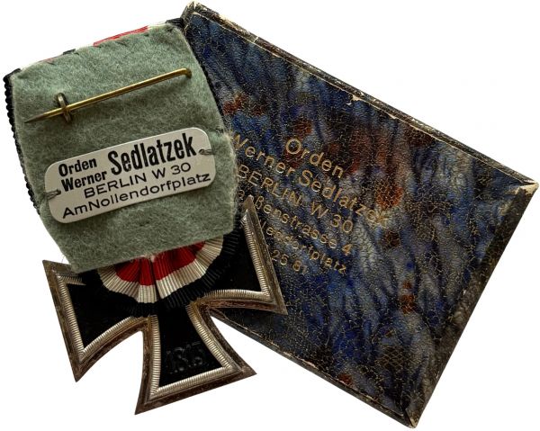 Eisernes Kreuz 1939 2. Klasse an Einzelordensschnalle im Etui