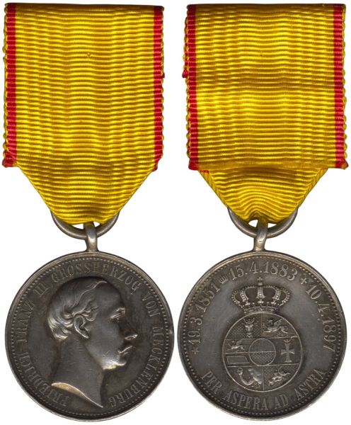 Mecklenburg-Schwerin, Gedächtnismedaille für Friedrich Franz III.