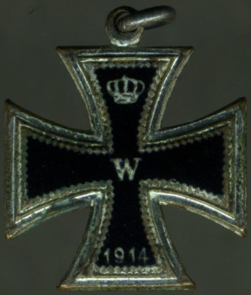 Miniatur - Eisernes Kreuz 1. Klasse 1914 - Emaille