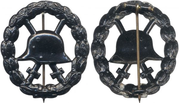 Verwundetenabzeichen 1918 in Schwarz (durchbrochen)