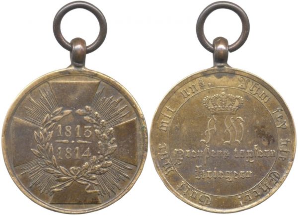 Preußen, Kriegsdenkmünze 1813/14 für Kämpfer