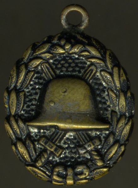 Miniatur - Verwundetenabzeichen 1918 in Schwarz