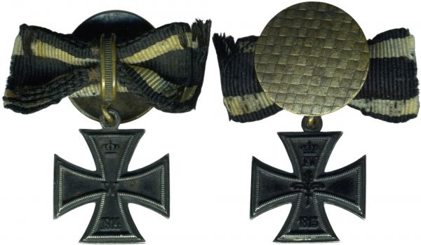 Miniatur - Eisernes Kreuz 1914 2. Klasse - dreiteilig (!)