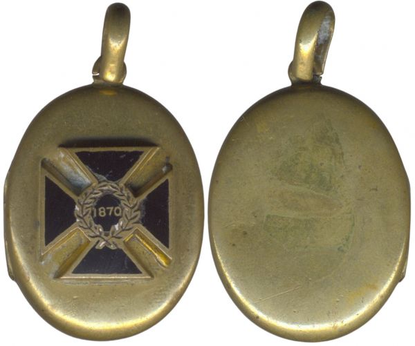 Patriotisches Medaillon 1870