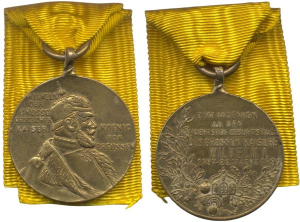 Reduktion / "Prinzengröße" - Preußen, Zentenarmedaille