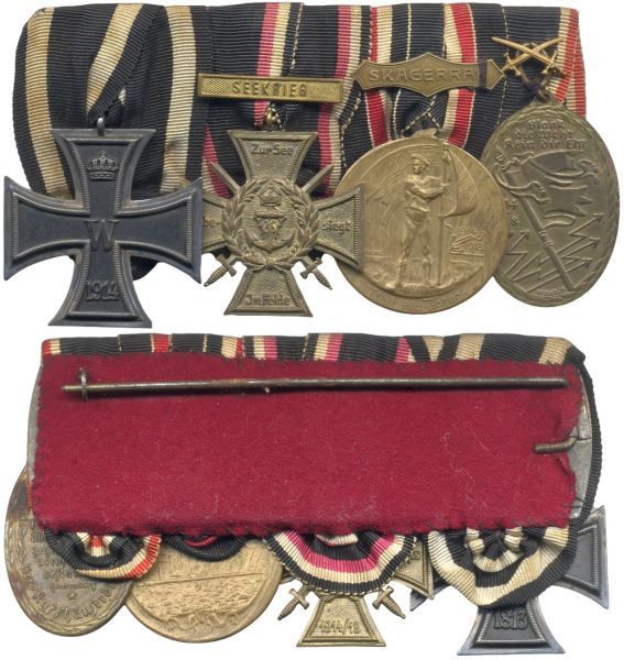 4er Ordensschnalle eines Marine-Weltkriegsveteranen