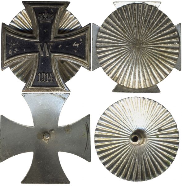 Eisernes Kreuz 1914 1. Klasse - Schraubscheibe - einteilig (!)