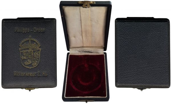 Etui zum Hessen-Darmstadt, Philippsorden Ritterkreuz 2. Klasse
