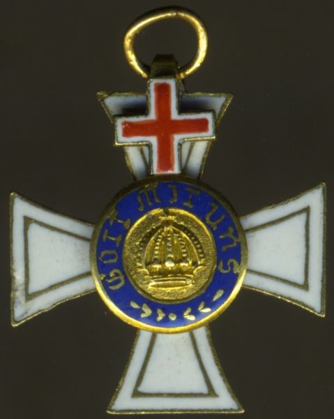 Miniatur - Preußen, Kronenorden 3. Klasse mit Genfer Kreuz