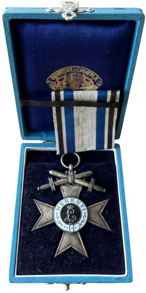 Bayern, Militär-Verdienstkreuz 2. Klasse mit Schwertern im Etui - Variante (!)