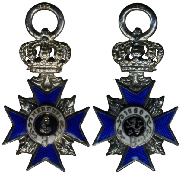 Miniatur - Bayern, Militär-Verdienstorden 4. Klasse mit Krone