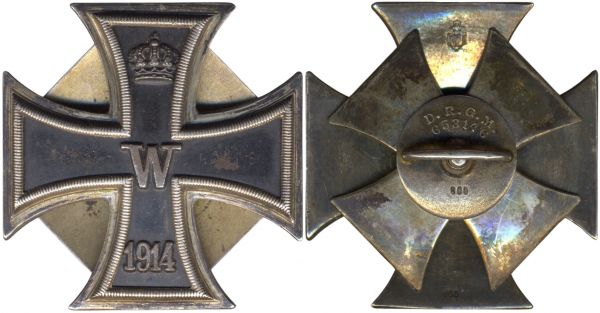 Eisernes Kreuz 1914 1. Klasse - Schraubscheibe Meybauer (!)