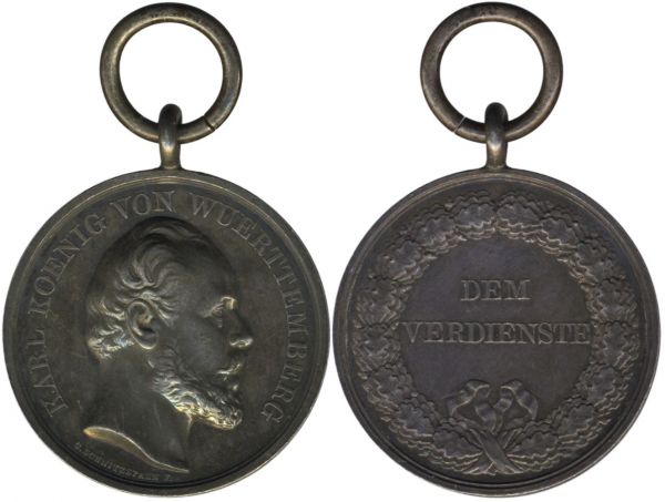 Württemberg, Silberne Zivil-Verdienstmedaille (Karl I.)