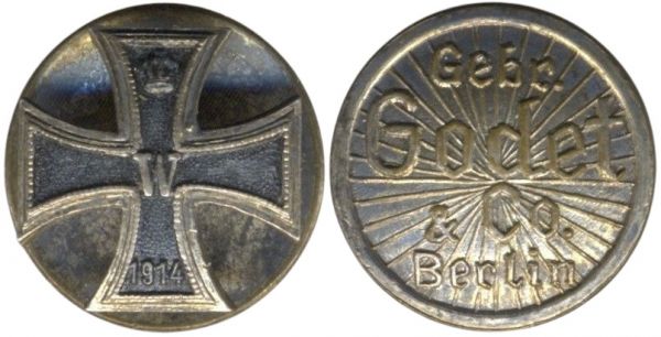 Knopflochdekoration - Eisernes Kreuz 1914