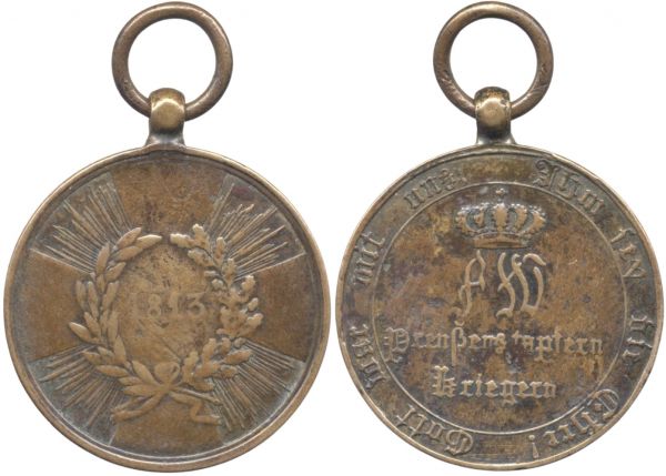Preußen, Kriegsdenkmünze 1813 für Kämpfer (Pariser Prägung)