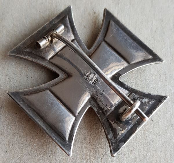 Eisernes Kreuz 1. Klasse 1914 - AWS / "925" / Waffelmuster (!)