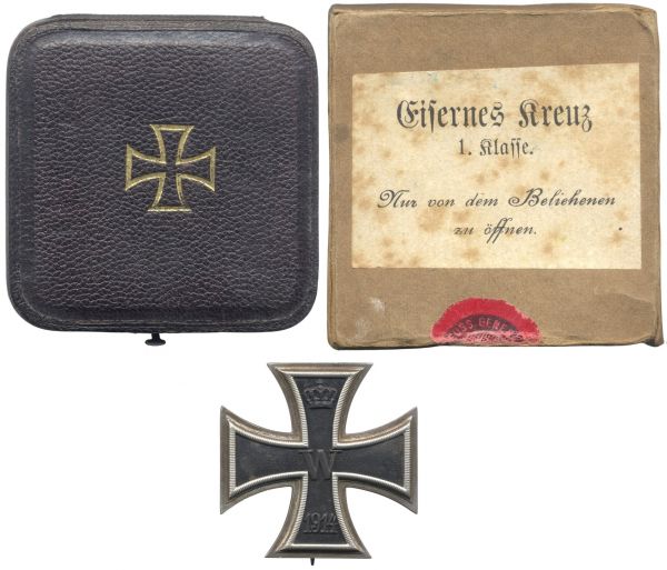 Eisernes Kreuz 1914 1. Klasse im Etui mit Umkarton