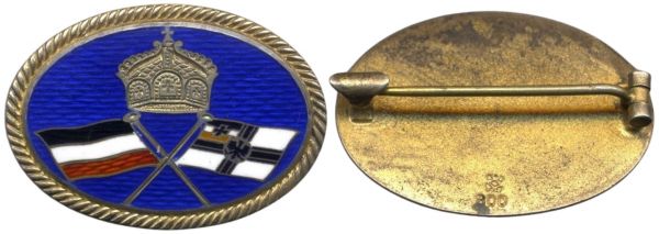 Patriotische Brosche Kaiserreich