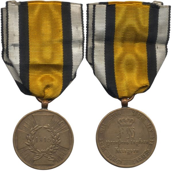 Preußen, Kriegsdenkmünze 1815 für Kämpfer